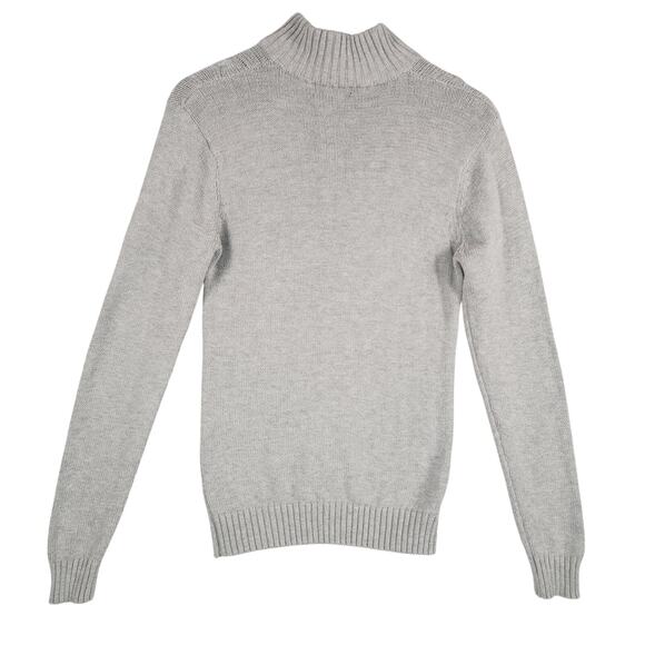 Kian D Mens Sweater Button Cable Knit Gray Size M Long Sleeve Cotton Blend EUC - Picture 2 of 11